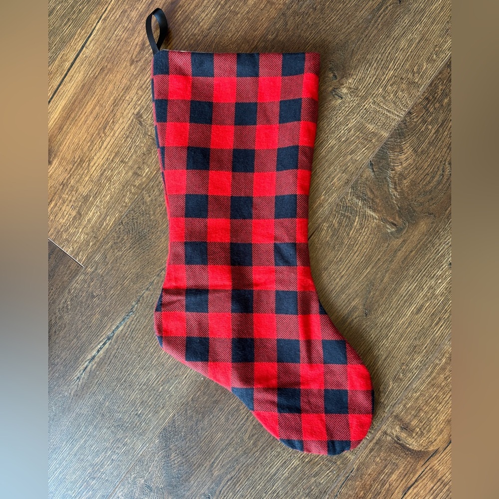 NWOT Black and Red Buffalo Print Christmas Stocking ✨Multiple Available✨